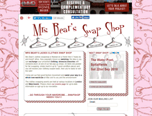 Tablet Screenshot of mrsbears.co.uk